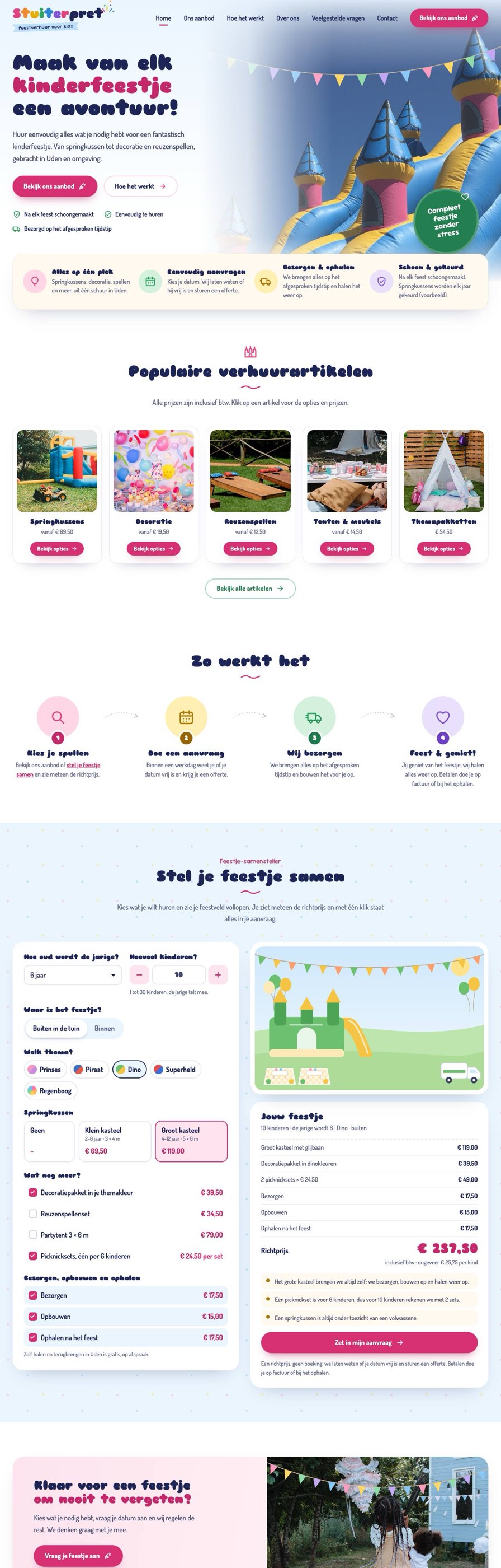 Homepage van Stuiterpret